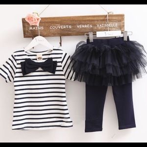 T-shirt+Tulle Tutu pants skirt